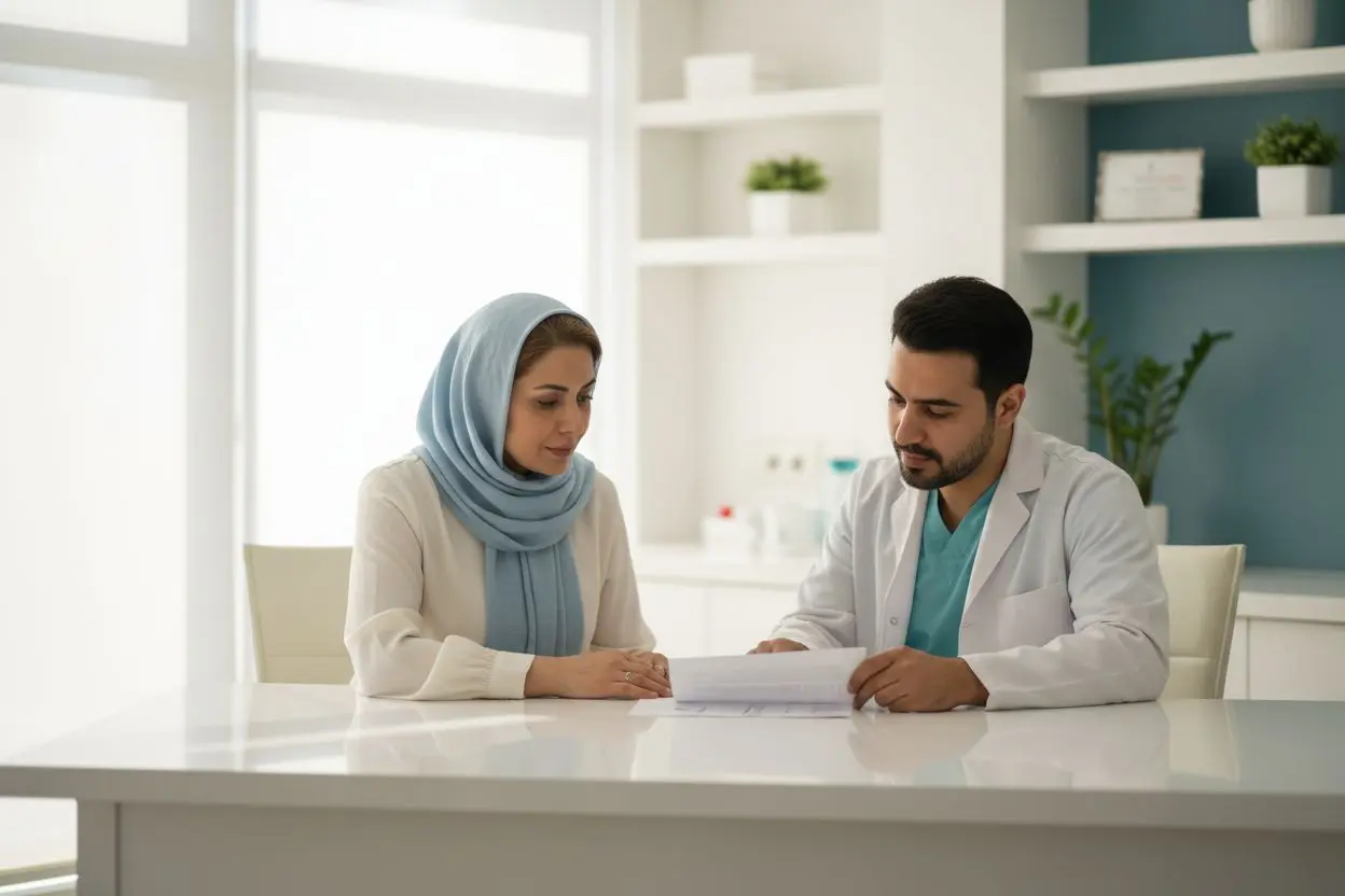 بررسی اقلام طرح درمان و پیشفاکتور ایمپلنت در جلسه مشاوره
