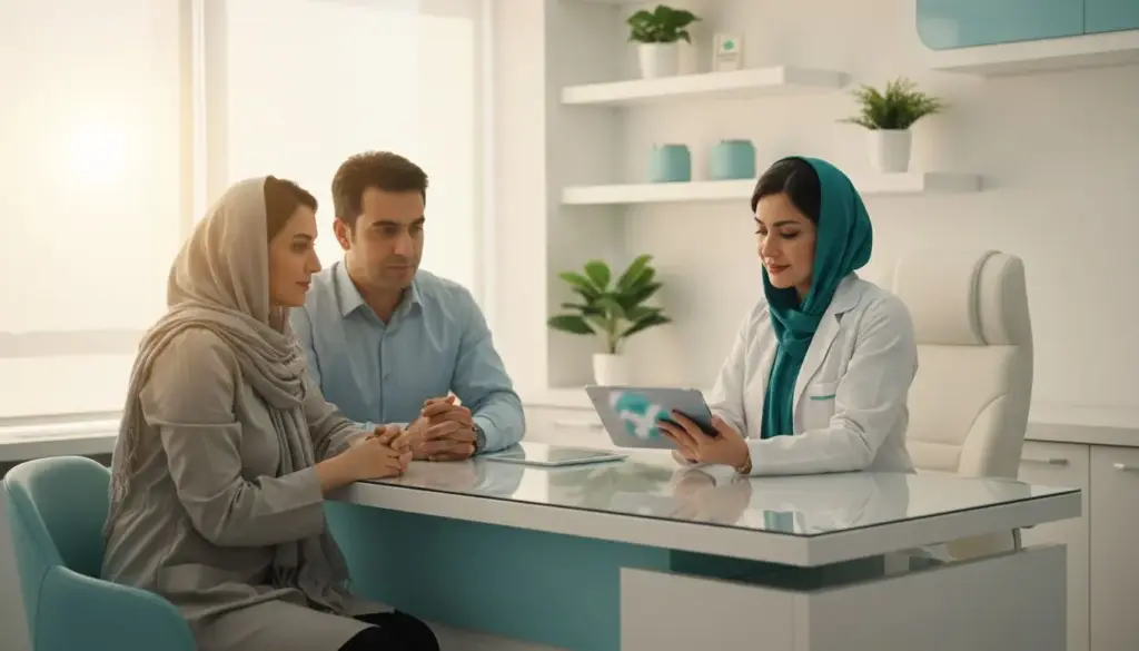 توضیح طرح درمان و هزینه به بیماران در دفتر کلینیک دندانپزشکی