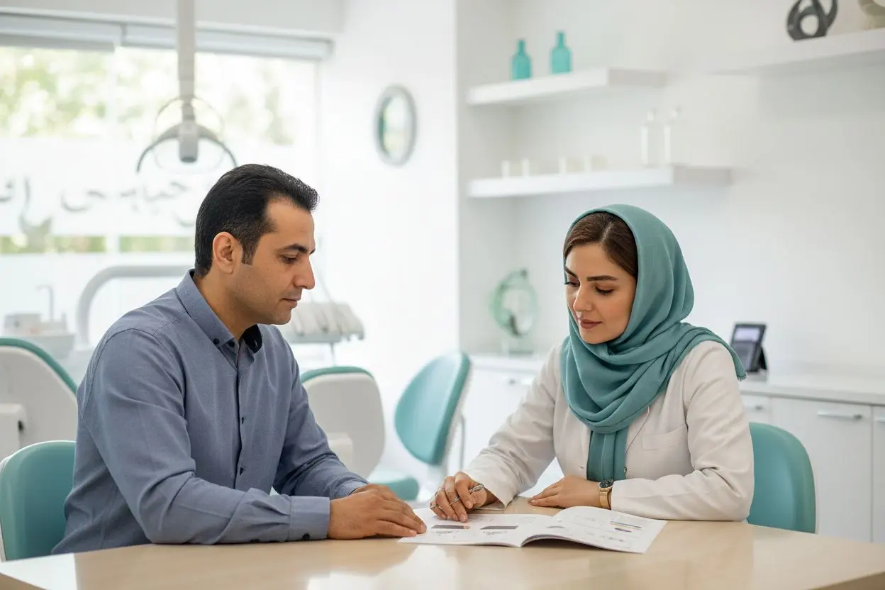 بررسی طرح درمان مکتوب و هزینه‌های طراحی لبخند همراه با دندانپزشک