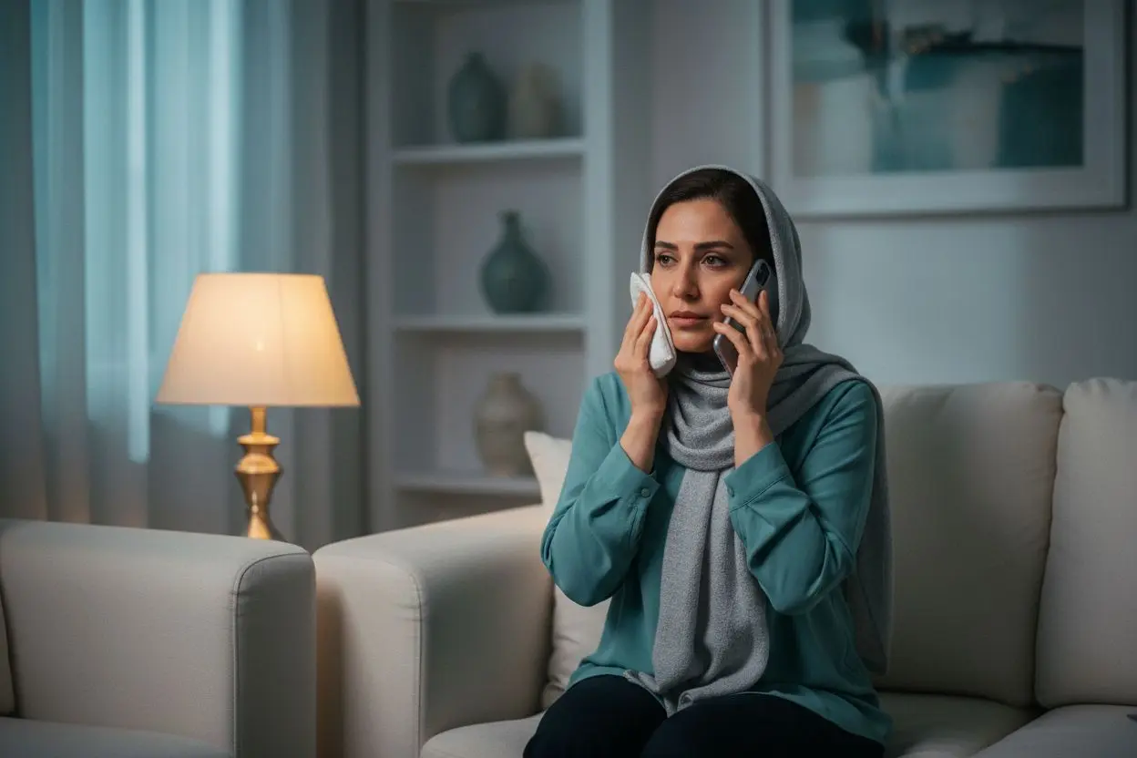 تماس تلفنی با دندانپزشک هنگام دنداندرد شدید شبانه برای تصمیم درباره اورژانس دندانپزشکی