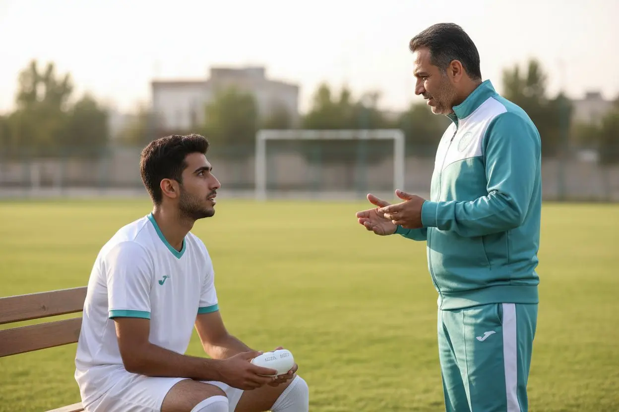 محافظ دهان ورزشی برای پیشگیری از شکستن یا بیرون افتادن دندان در فوتبال