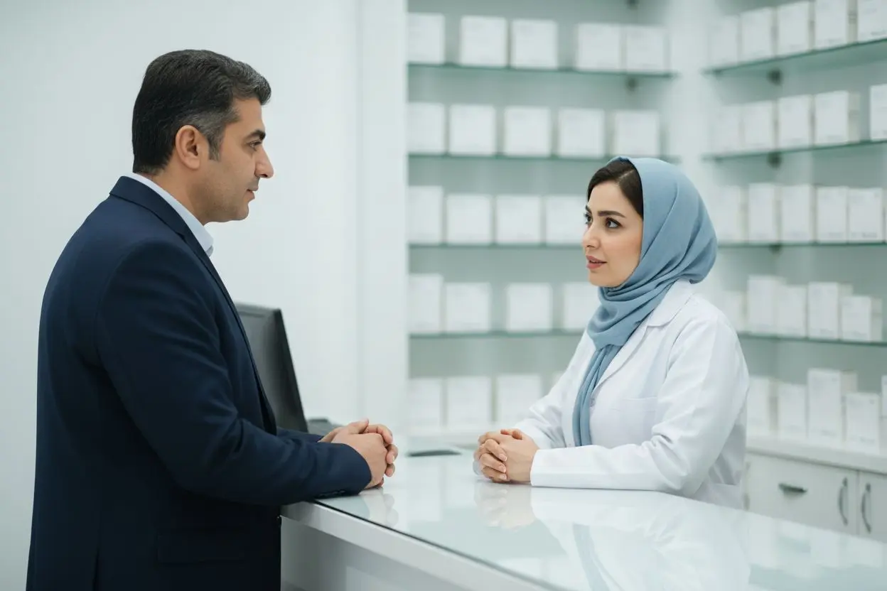 مشورت با داروساز درباره مراقبت از آفت دهان و محصولات بدون نسخه