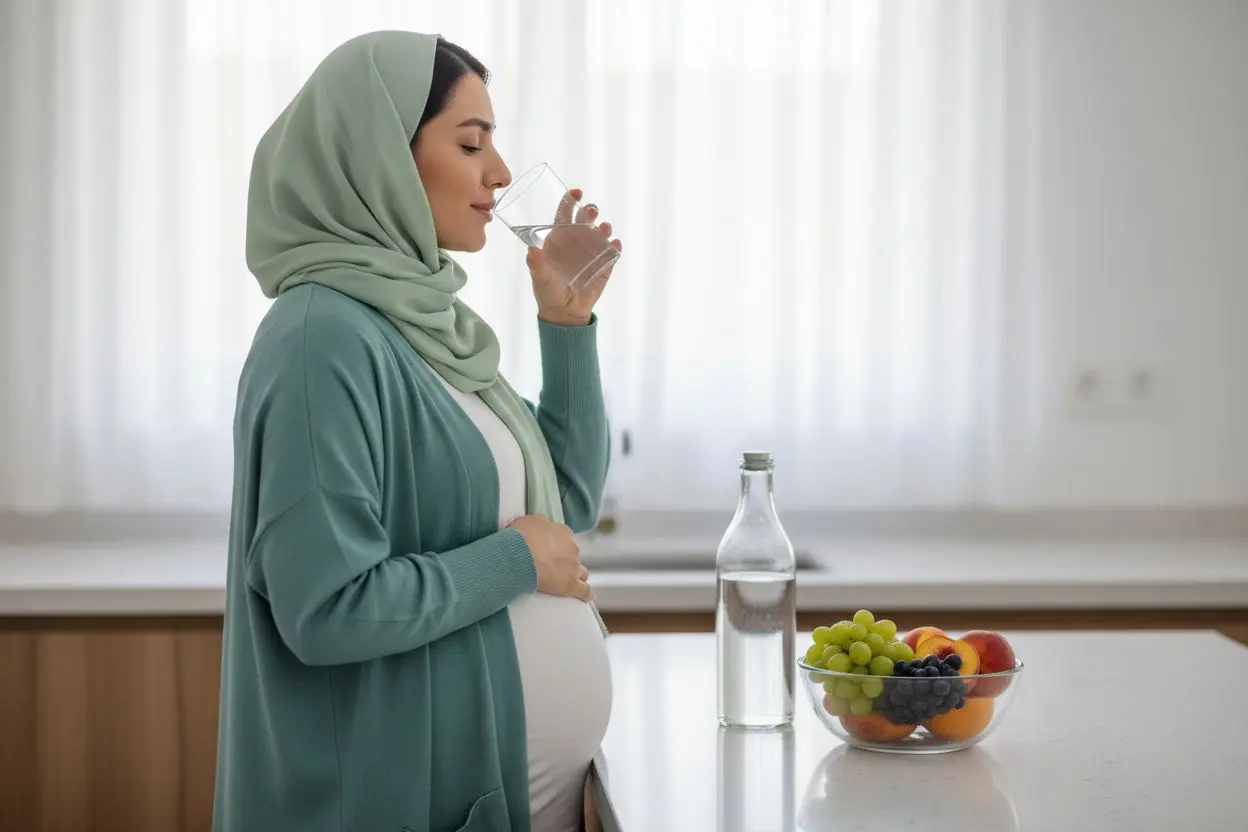 نوشیدن آب و شستشوی دهان پس از تهوع بارداری برای محافظت از مینای دندان
