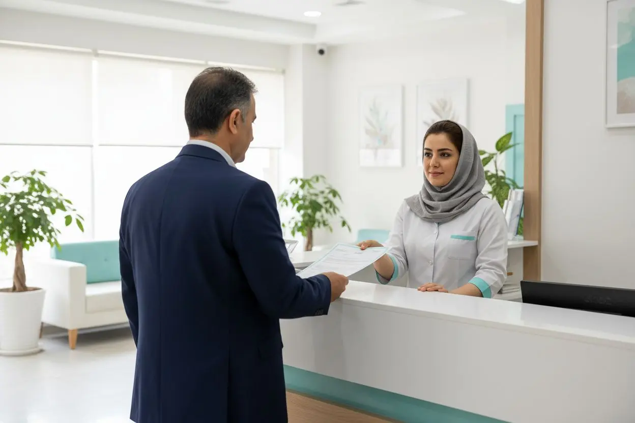 دریافت پیشفاکتور مکتوب هزینه بلیچینگ دندان در پذیرش مرکز دندانپزشکی